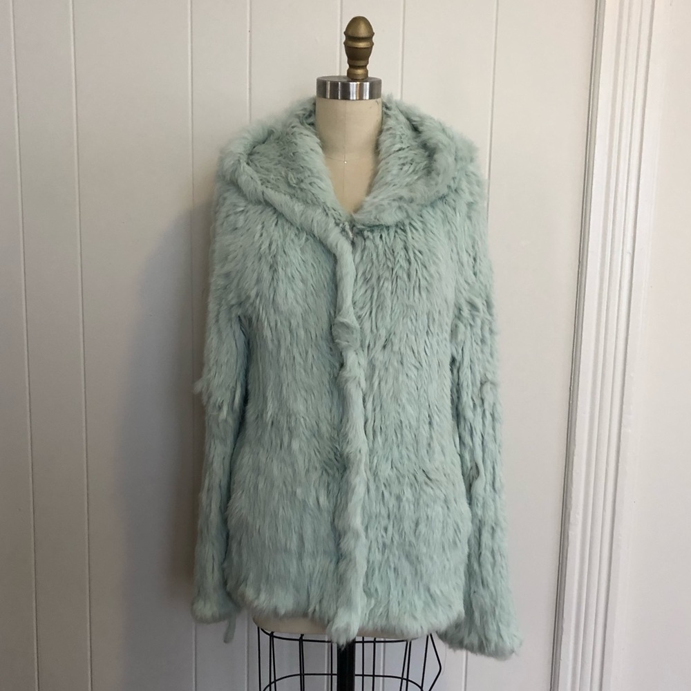Elizabeth And James - REAL Fur Hooded Snap Jacket